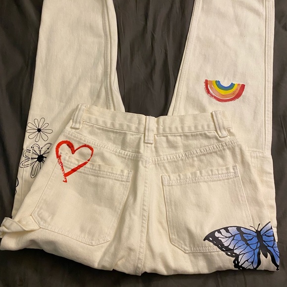 Pacsun Embroidered Carpenter Pants Size 25 - Picture 2 of 3